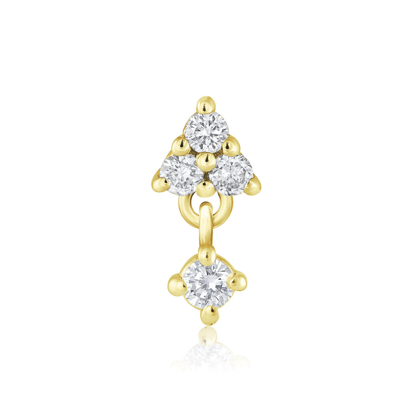 Kefi Jewelry-Oni-Yellow Gold-diamond earrings