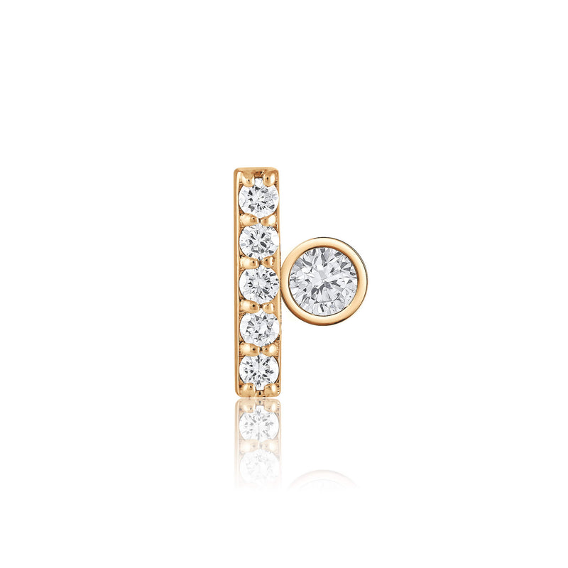 Kefi Jewelry-Torryn-Pink Gold-diamond earrings