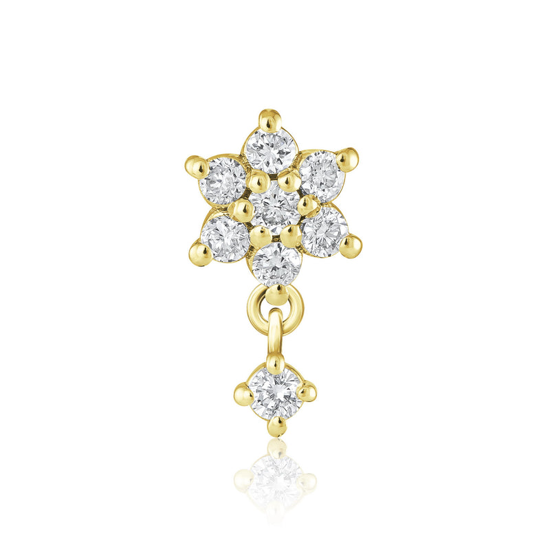 Kefi Jewelry-Marianne-Yellow Gold-diamond earrings